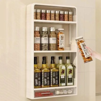 Multifunctional Kitchen Countertop Bottle Storage Rack Bathroom Toiletries Storage shelf Cosmetics Organizer