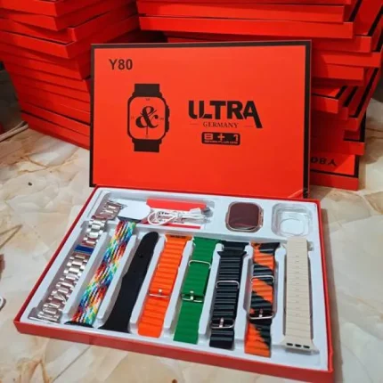 Y80 Ultra Smart Watch With 8+1 Straps